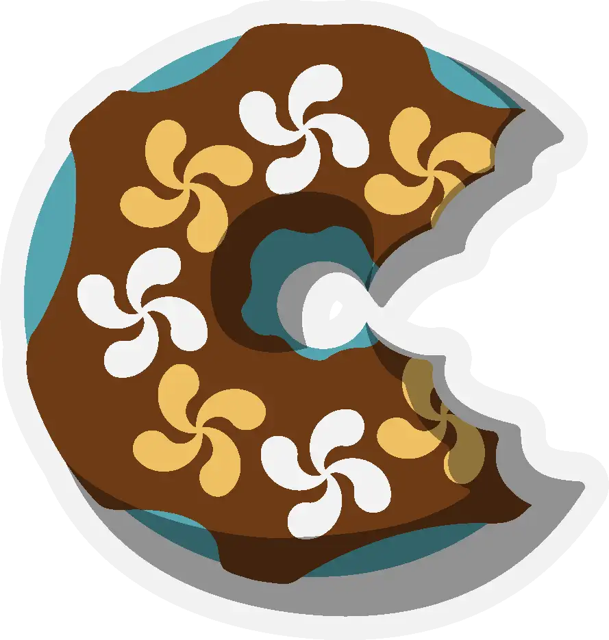 Donut sticker